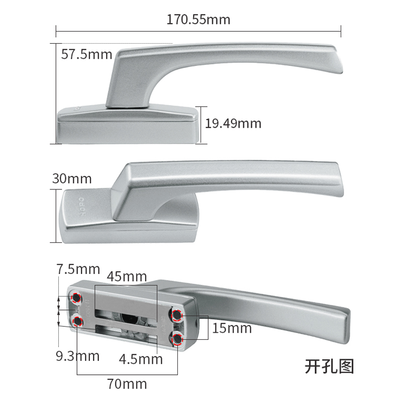 Tay nắm lưỡi gà AH402